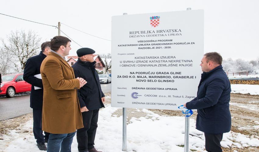 Državna geodetska uprava na području Gline i Topuskog započela katastarsku izmjeru građevinskih područja