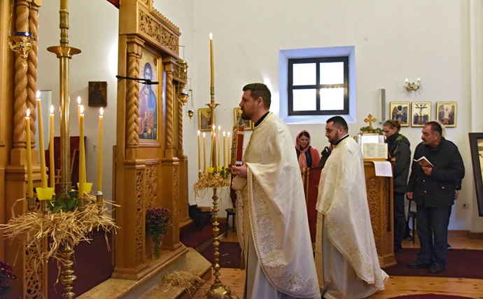 Služena božićna liturgija u hramu Preobraženja Gospodnjeg
