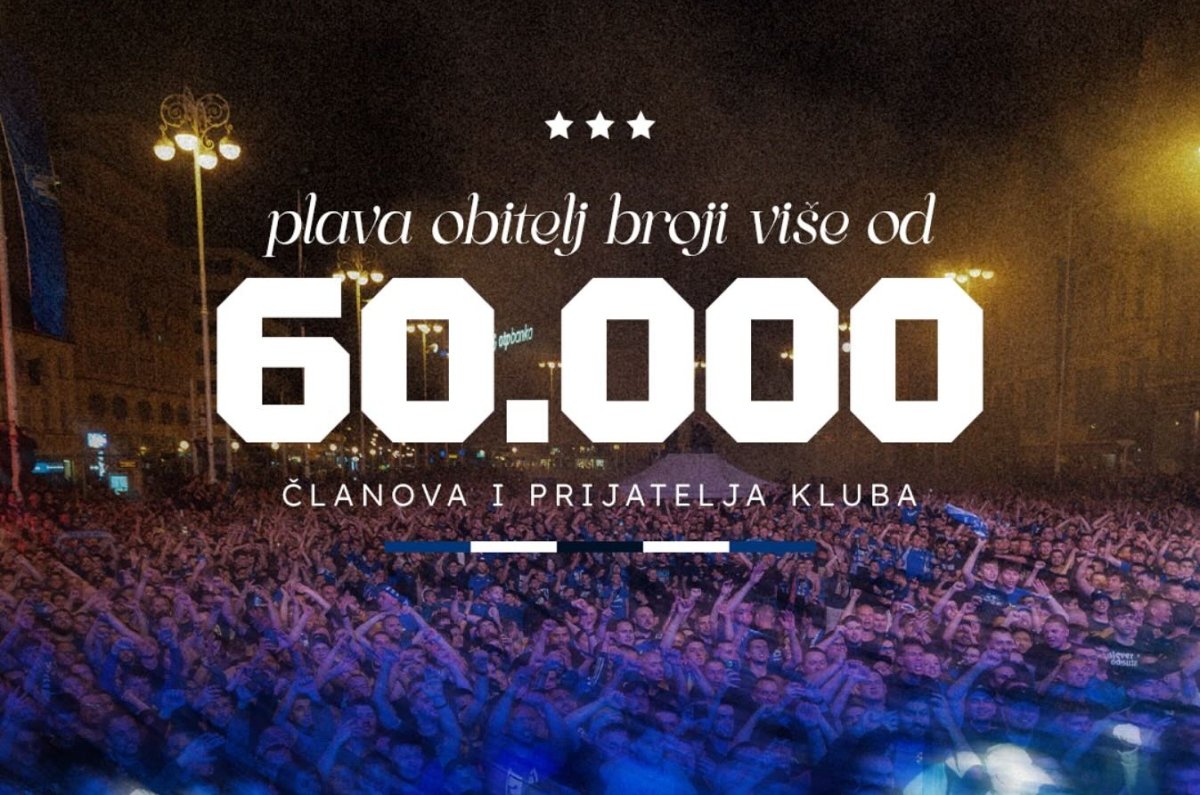 Dinamo premašio brojku od 60 tisuća članova