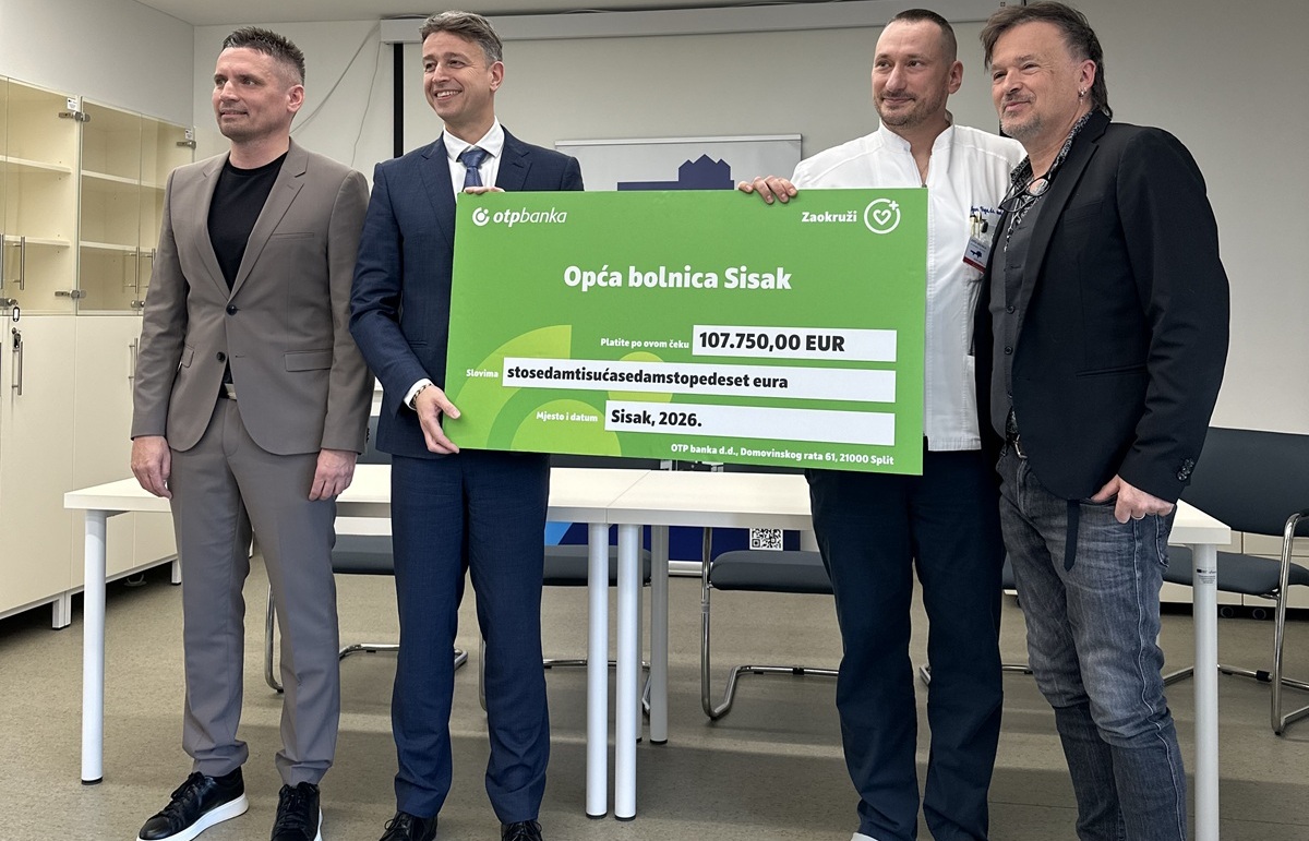 OTP donirao 215.500 eura Općoj bolnici Sisak i SOS Dječjem selu Hrvatska