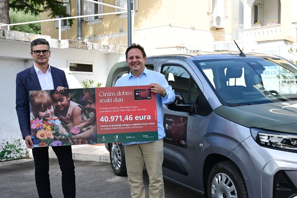 PBZ grupa donirala više od 40.000 eura Centru za pružanje usluga u zajednici Izvor Selce 