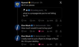 Korisnici X-a savjetuju Musku da preuzme Ryanair