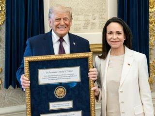 Maria Corina Machado poklonila Trumpu svoju Nobelovu nagradu 