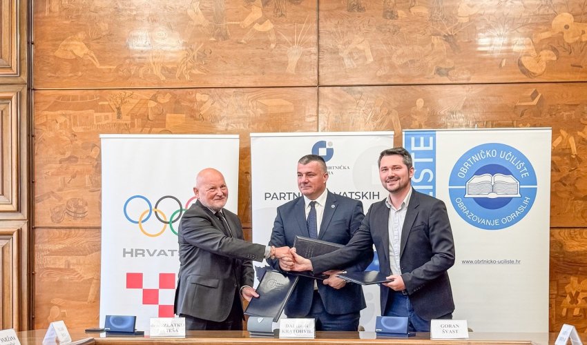 Potpisan Sporazum između HOK-a, HOO-a i Obrtničkog učilišta