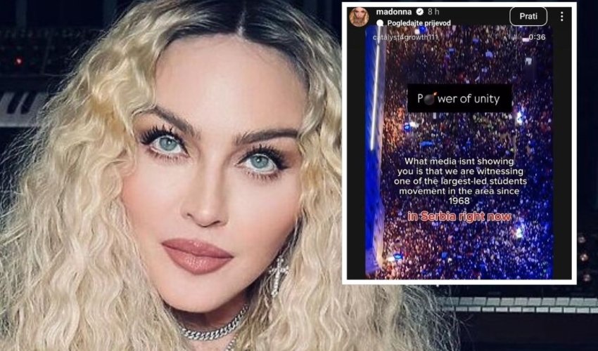 Madonna podržala srpske studente