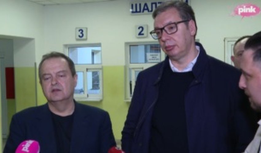 Dačić tvrdi da policija nije intervenirala, Vučić ga prekinuo