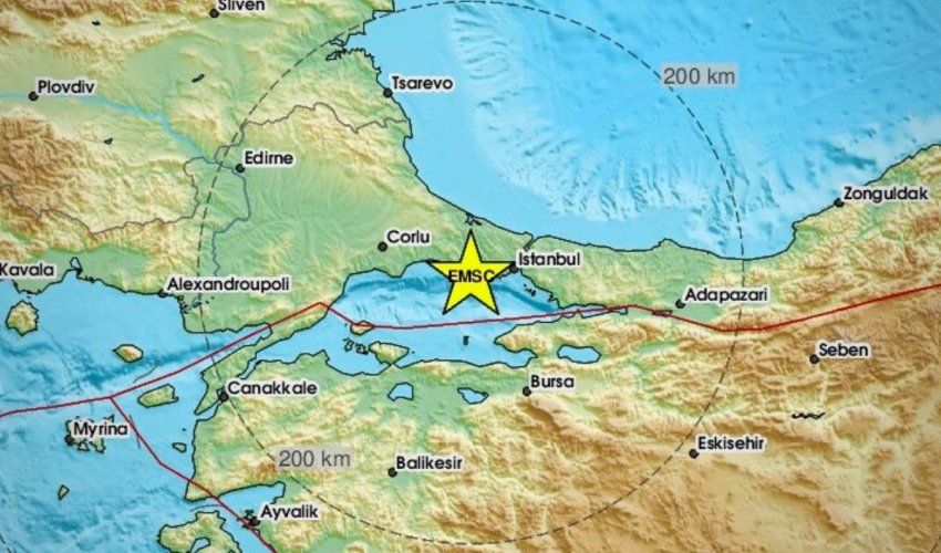 Niz snažnih potresa u blizini Istanbula
