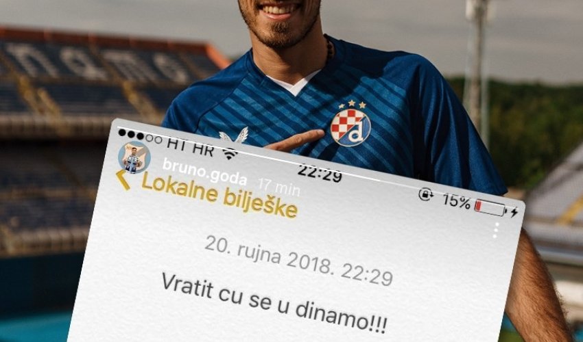 Goda nakon povratka u Dinamo pokazao što je zapisao u svoj mobitel još 2018.