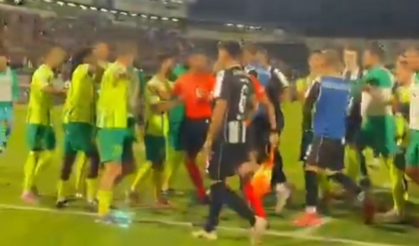 Obračun igrača nakon utakmice Partizana i ciparskog AEK-a