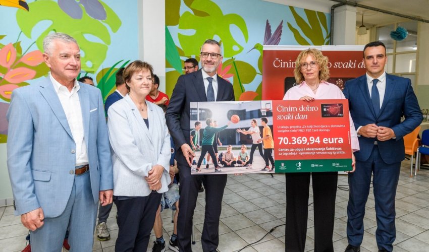PBZ grupa donirala više od 70.000 eura Centru za odgoj i obrazovanje Šubićevac
